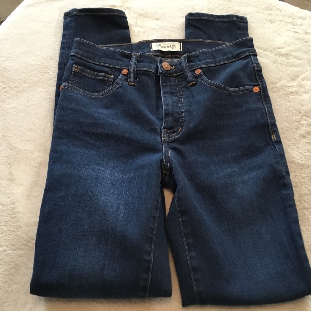 Madewell 9” High-Rise Skinny Dark Wash Jeans - 25